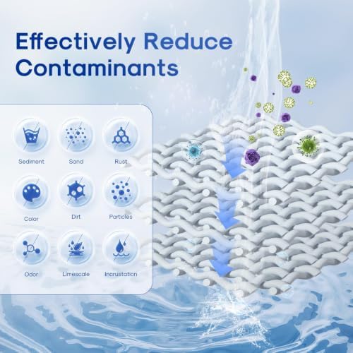 ICEPURE 20 Micron 10" x 2.5" String Wound Sediment Water Filter Cartridge for Well filter Universal Replacement for Any 10 inch RO Unit, WP-5, Aqua-Pure AP110 CFS110 Culligan P5 WFPFC4002 CW-MF, 6PACK - Image 4