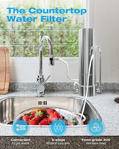 Vortopt NSF Certified Replacement for Countertop Water Filtration System - Image 3
