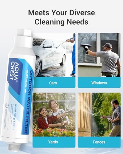 AQUA CREST Hard Water Filter for Hose Car Wash, Reduces Hard Water Spots - Image 5