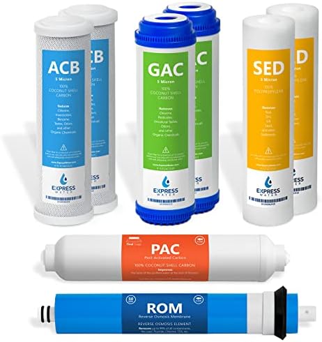 Express Water FLTSET085Q, Reverse Osmosis Replacement Filter Set, 1 Year by ExpressWater