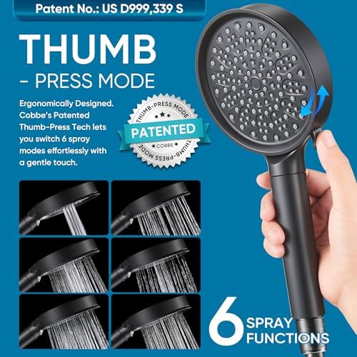 Cobbe Filtered Shower Head with Handheld, Water Softener for Hard Water - Image 5