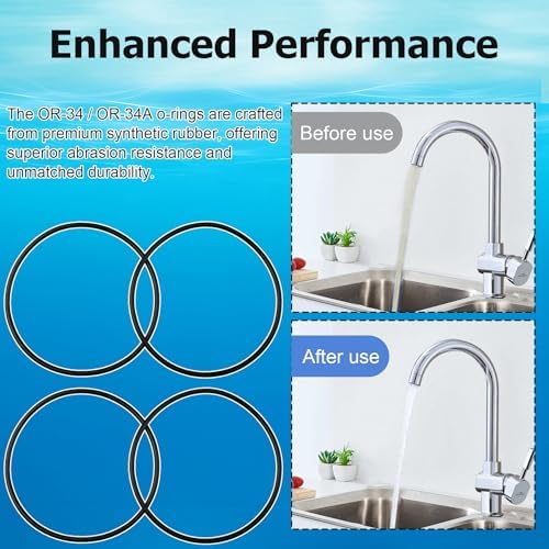 OR-34 / OR-34A O-Ring for Culligan HF-150(A),HF-160 and Ace Filters,4 PCS - Image 5
