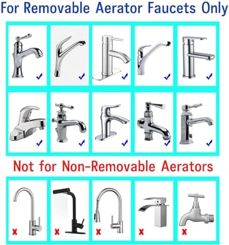 9 Pack Kitchen Faucet Aerator, 15/16" External Thread Sink Aerator - Image 7