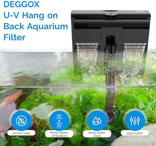 HOB Aquarium Filter 170GPH for 20-55 Gallon Fish Tank - Image 6