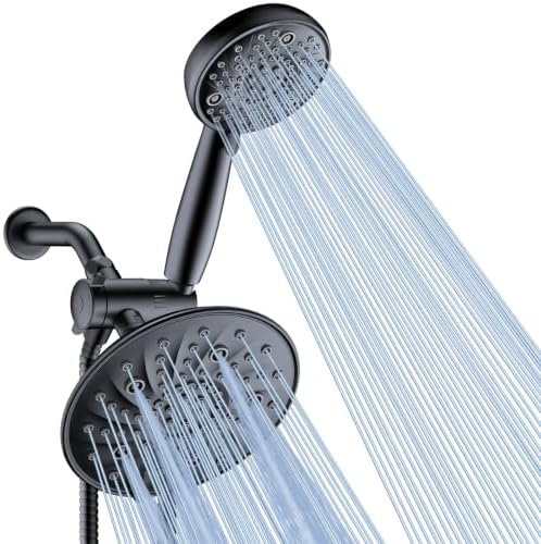 FEELSO Shower Head with Handheld Combo, 8" High Pressure Double Shower Head by FEELSO