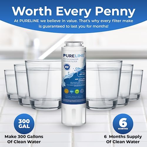 Pureline EDR4RXD1 Replacement for Everydrop Filter 4, UKF8001, UKF8001AXX-750, UKF8001AXX-200, Maytag UKF8001, Whirlpool EDR4RXD1, 4396395, Kenmore 9084, 9006, Puriclean II, (2 Pack) - Image 5