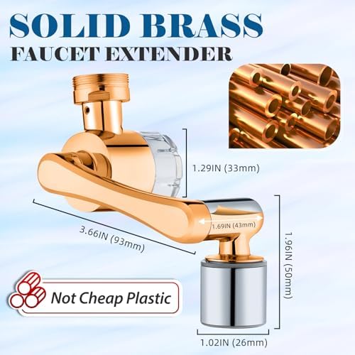 Sink Water-Filter- Kitchen Bathroom Swivel Faucet Aerator, Water Filter with Active Carbon for Water Purifier System & Skin Care, Kitchen Faucet Filter Tap Attachment(Gray) - Image 2