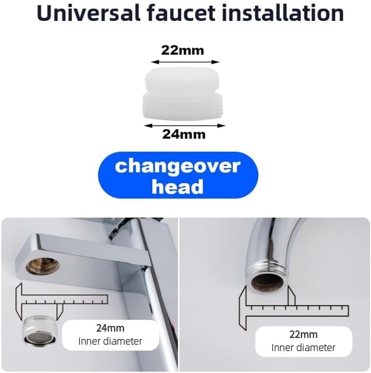 Water Filter for Sink Faucet – Directed Faucet Water Filter with 3 Replaceable Filters & Durable Design for Kitchen & Bathroom Sinks - Image 2