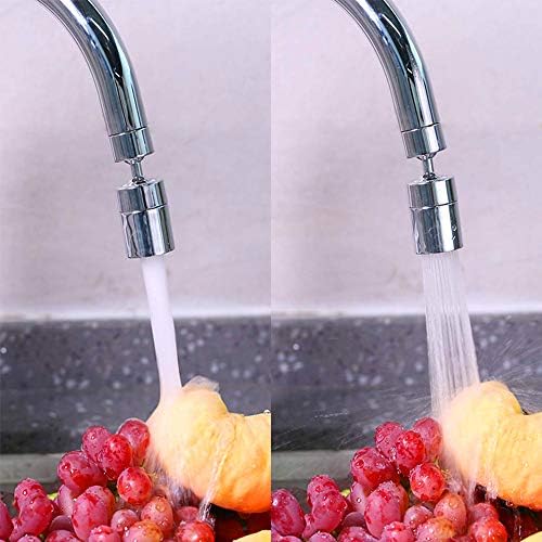360 Degree Swivel Sink Faucet Aerator,2-FlowBig Angle Water Saving Dual Function,with Gasket Faucet Replacement Part - 55/64 Inch-27UNS Female Thread, 15/16 Inch-27UNS Male Thread Adapters (1) - Image 7