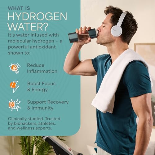 Lifepro HydroLife Hydrogen Water Generator Portable Bottle with SPE/PEM - Image 3