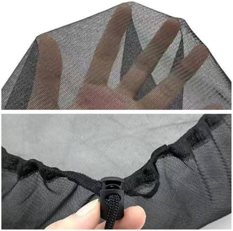 Mesh Cover for Rain Barrels, 2/5pcs Rain Water Collection Bucket Netting with Drawstring Prevent Fallen Leaves from Entering The Bucket(2pcs,Diameter 80cm) - Image 5