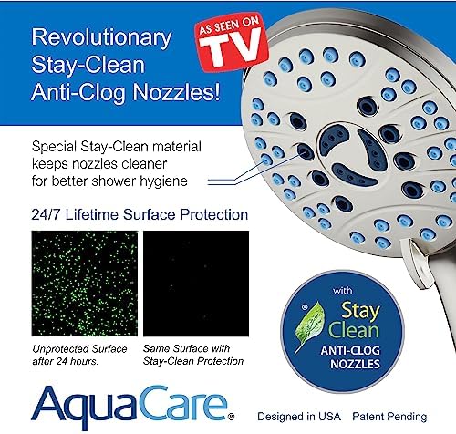 AquaCare 48-mode High Pressure 3-way Shower Head Combo w/ 2-mode Power Wash - Image 5
