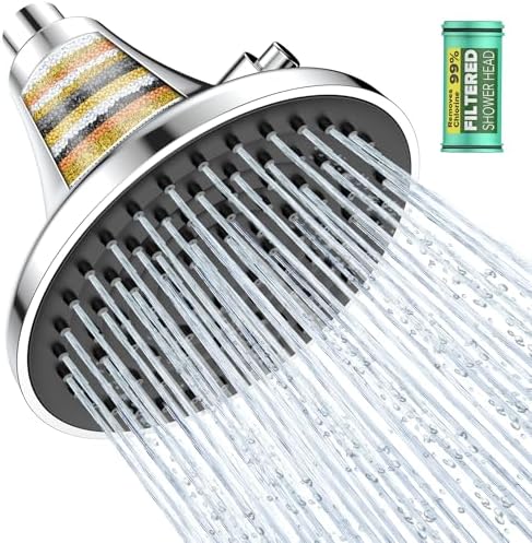 Homlord Filtered Shower Head, Shower Head with Filters for Hard Water by homlord