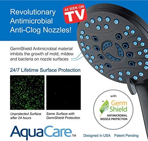 AquaCare 50-mode High Pressure 7 inch Shower Head Combo w/Dual Power Wash - Image 5