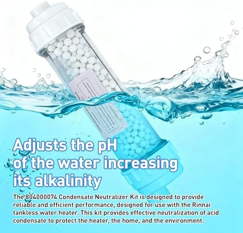 Condensate Neutralizer Kit Compatible with Rinnai, Replacement for 804000074 - Designed for Use with the Rinnai tankless Water Heater- Effective Neutralization of Acid Condensate - Image 5