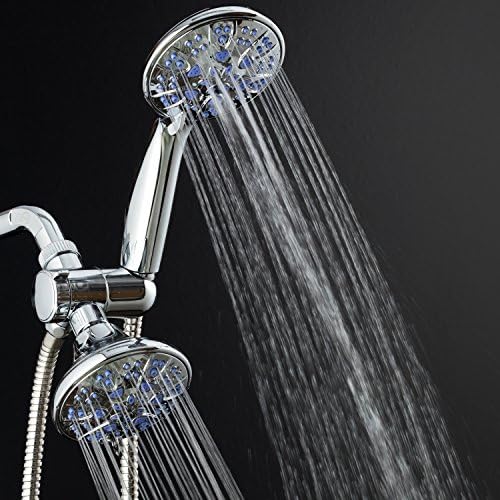 AquaDance 5525 Antimicrobial 30-Setting Shower Combo, Soft Purple, 4" - Image 2