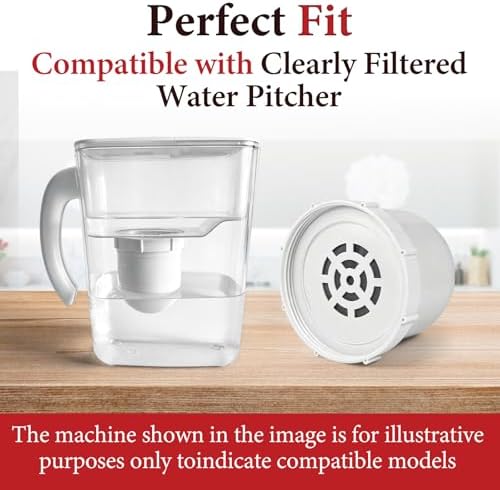 9 Pcs Water Pitcher Filters Compatible with Clearly Filtered Water Pitcher - Image 4
