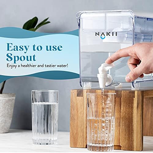 Nakii Water Filter Dispenser with 2 Filters - 18-Cup Water Dispenser with 300 Gallons Capacity Long-Lasting NSF-Certified Filters for Cleaner and Healthier Drinking Water - Faster Filtration, BPA-Free - Image 6