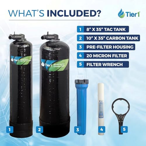 Tier1 300,000 Gallon Salt-Free TAC Descaler & Chlorine Filter System - Image 4