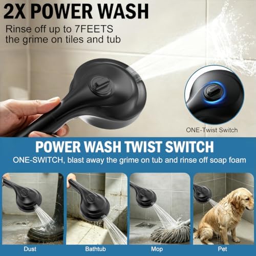 BESAQUO 9 Settings High Pressure Filtered Shower head with Handheld - Image 5