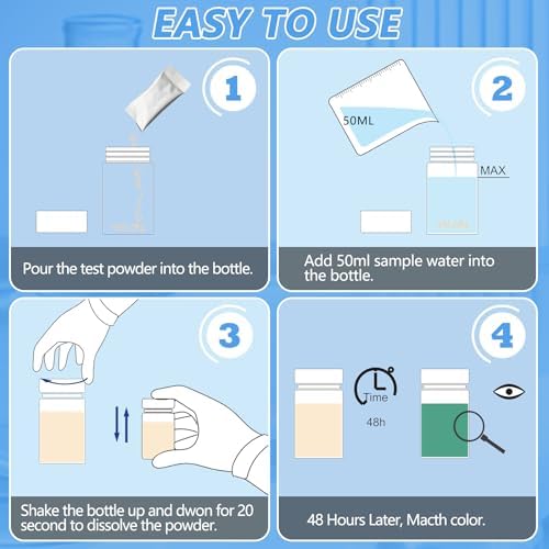 Coliform Bacteria Water Test Kit: 4-Pack Water Bacteria Test Kit Easy At-Home Well Water, Tap, Pool, Spring, Pond, Lake Drinking Water Quality Test - Image 3