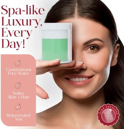 Vitamin C Shower Filter Replacement Cartridge + Shower Steamers Aromatherapy - K Beauty Skin & Hair Enhancement, Universal Water Filter Replacement for AquaBliss - Peppermint - Image 3