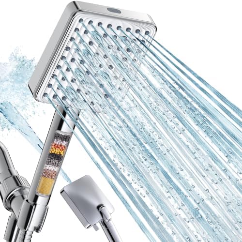 MakeFit Filtered Handheld Shower Head for Hard Water, High Pressure 7 Modes by MakeFit