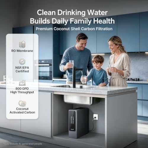 Ranein Alkaline Reverse Osmosis System, 800GPD Tankless RO Water Filter - Image 2