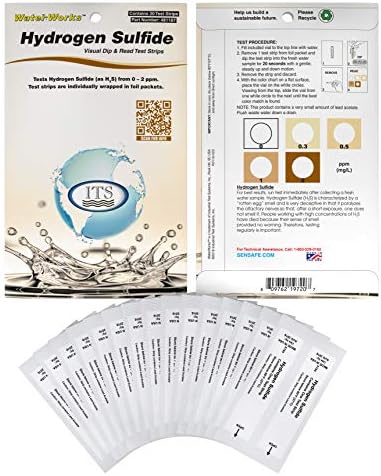 Industrial Test Systems 481167 WaterWorks Hydrogen Sulfide Water Test Strips, 30 foil Packed Tests - Image 4