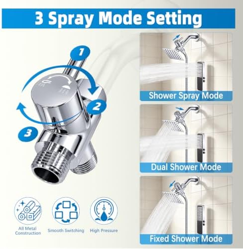 YDmeet High Pressure Dog Shower Attachment with ON/OFF Switch (Chrome) - Image 6