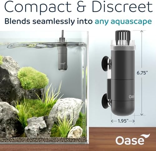 OASE CrystalSkim 600 Surface Skimmer for Freshwater and Marine Aquariums – Compact Internal Filter for Film Oil and Debris Removal, Quiet, Adjustable Flow, Shrimp-Safe, for Tanks up to 160 Gal / 600 L - Image 2