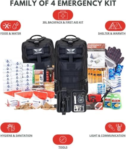 Stealth Angel Survival - 72 Hour Family Emergency Kit - 1-5 Person Survival Bag for Earthquakes, Hurricanes, and Other Natural Disasters - Image 5