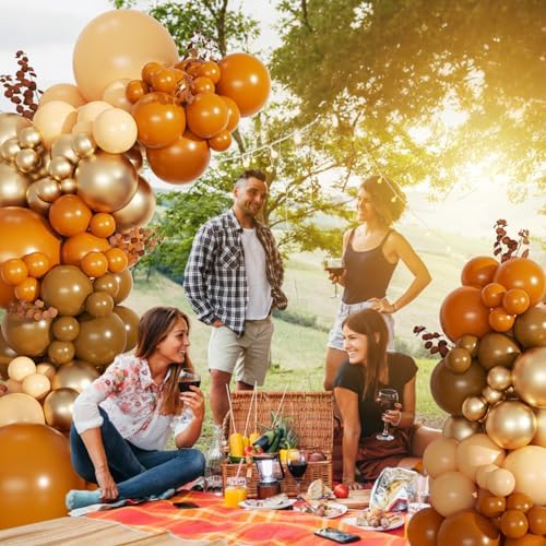 Burnt Orange Fall Balloon Arch Kit for Autumn Baby Shower Decorations - Image 5