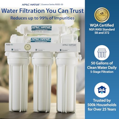 APEC Water ROES-50, 5-Stage Under Sink Reverse Osmosis System, 50 GPD - Image 2