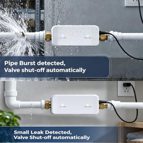 Ai Smart Water Valve, Automatic Water Leak Detector & Shutoff, 3/4" - Image 2
