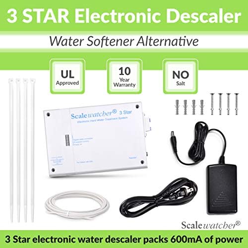 Scalewatcher 3 Original Electronic Descaler | USA Made & Patented Hard Water Softener/Conditioner Alternative | 600mA Chemical-Free and Salt-Free Electric Limescale Preventer and Remover - Image 3