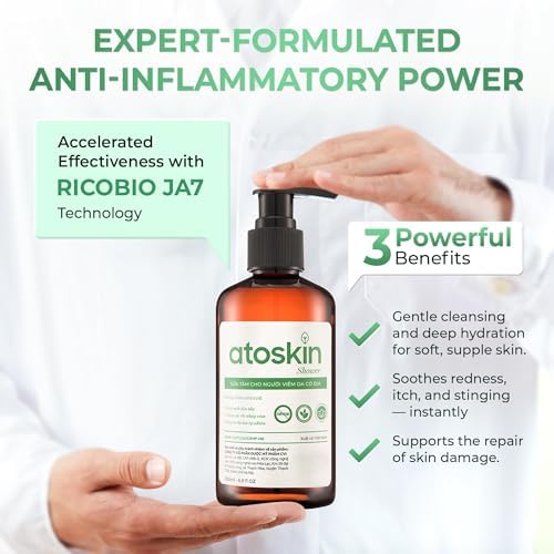 Atoskin Shower & Atoskin Serum - for Eczema, Psoriasis - Daily Body & Skin Care Duo with Botanical Extracts – Helps Improve Dry, Flaky, Itchy Skin - Image 6