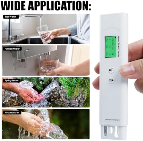 Water Quality Tester for Drinking Water, Portable 6-in-1 TDS Meter TOC, COD, EC, UV275, Temp&TDS, Digital Drinking Water Quality Tester for Home, RV, Hiking, Camping, Travel, Well, Tap, Water Purifier - Image 6