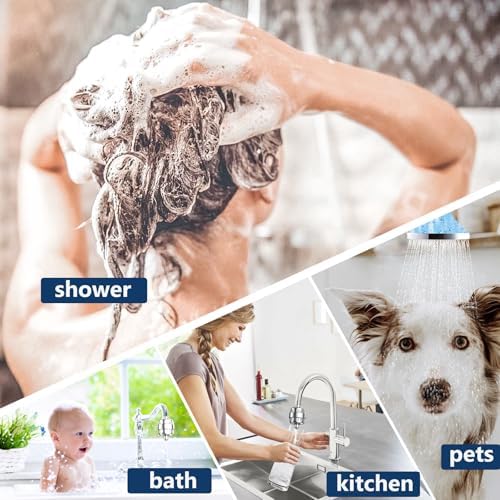 4-Pack 20 Stage Shower Filter Replacement Cartridge - Shower Head Filter Replacement Cartridge for Hard Water, Chlorine, Heavy Metals, High Output Shower Water Softener - Image 4