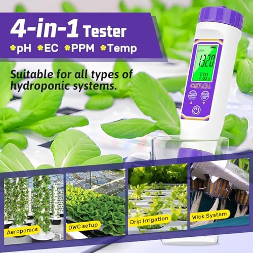 Smart pH Meter for Water pH and EC Meter for Hydroponics Nutrients - Image 4