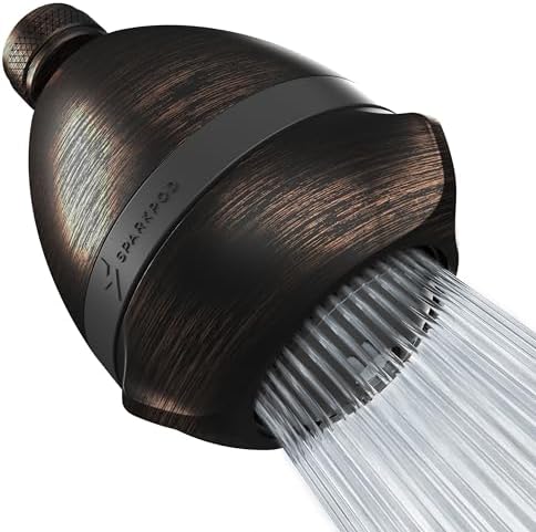 SparkPod High Pressure Shower Head, 3 Inch Fixed Showerhead by SparkPod