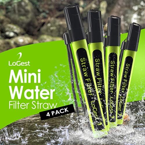4 Pack Water Filter Straw - Water Purifying Device - Portable Personal Water Filtration Survival - for Emergency Kits Outdoor Activities and Hiking - Water Filter Camping Travel Survival Backpacking - Image 7