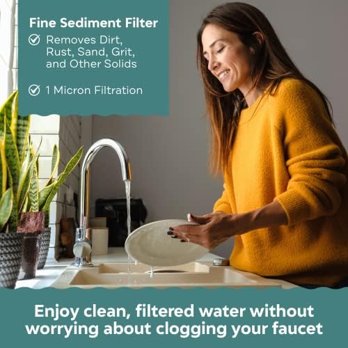 Applied Membranes Inc. 2-Stage Whole-House Water Filter System, 1-Micron and 5-Micron 4.5-Inch by 20-Inch Filters - Image 3