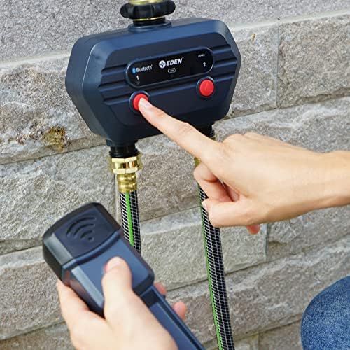Eden 93442 2-Zone Bluetooth Water Timer for Smart Irrigation - Remote Control via App, Customizable Scheduling, and Water Delay Setting - Image 6