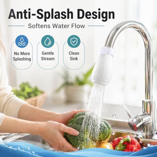 Faucet Filter, Faucet Filter Bag – 2026 New Universal Faucet Filter Cotton Bag with Sediment Barrier, Fine Fiber Mesh Purifier, Reduces Limescale & Rust, for Kitchen Sink (100PCS+20 Bandage) - Image 5