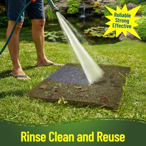 Aquatic Experts Classic Koi Pond Filter Pad COARSE – Bulk Roll Pond Filter Media, Rigid Ultra-Durable Latex Coated Fish Pond Filter Material US (12" x 72", Coarse (Black)) - Image 6