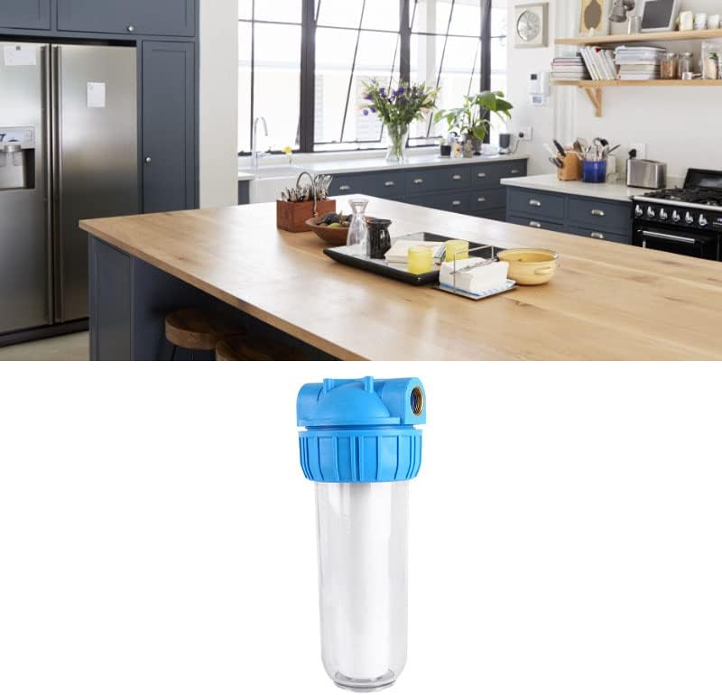 10in Water Filter Housing with 1in Brass Port, Clear - Image 4