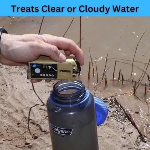 H2gO Prime Survival Water Purifier USB-C, 5 mg/L, Camping Water Purifier, Tactical Survival Gear, Emergency Water Filtration, Hiking Gear Essential with Virtually Unlimited Purification. - Image 3