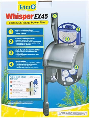 Tetra Whisper EX 45 Filter For 30 To 45 Gallon aquariums, Silent Multi-Stage Filtration, Blacks/Grays - Image 2