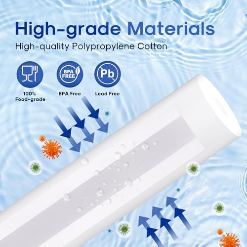 ICEPURE 20 Micron 4.5" x 20" Whole House Sediment Water Filter, 3PACK - Image 5